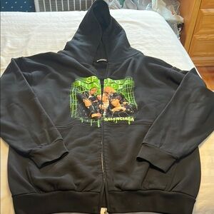 Balenciaga Black Graphic Hoodie